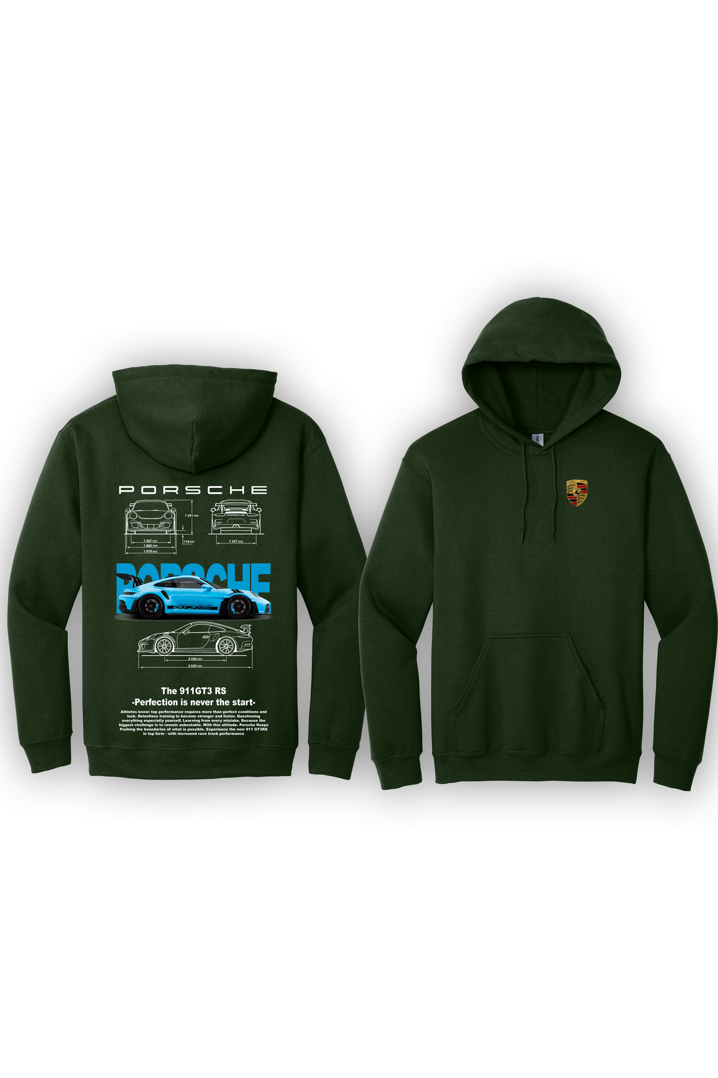 Hoodie Porsche 911 GT3RS Bleu