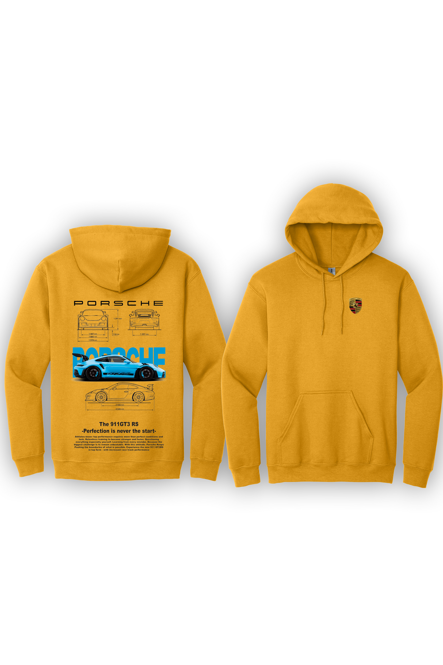 Hoodie Porsche 911 GT3RS Bleu