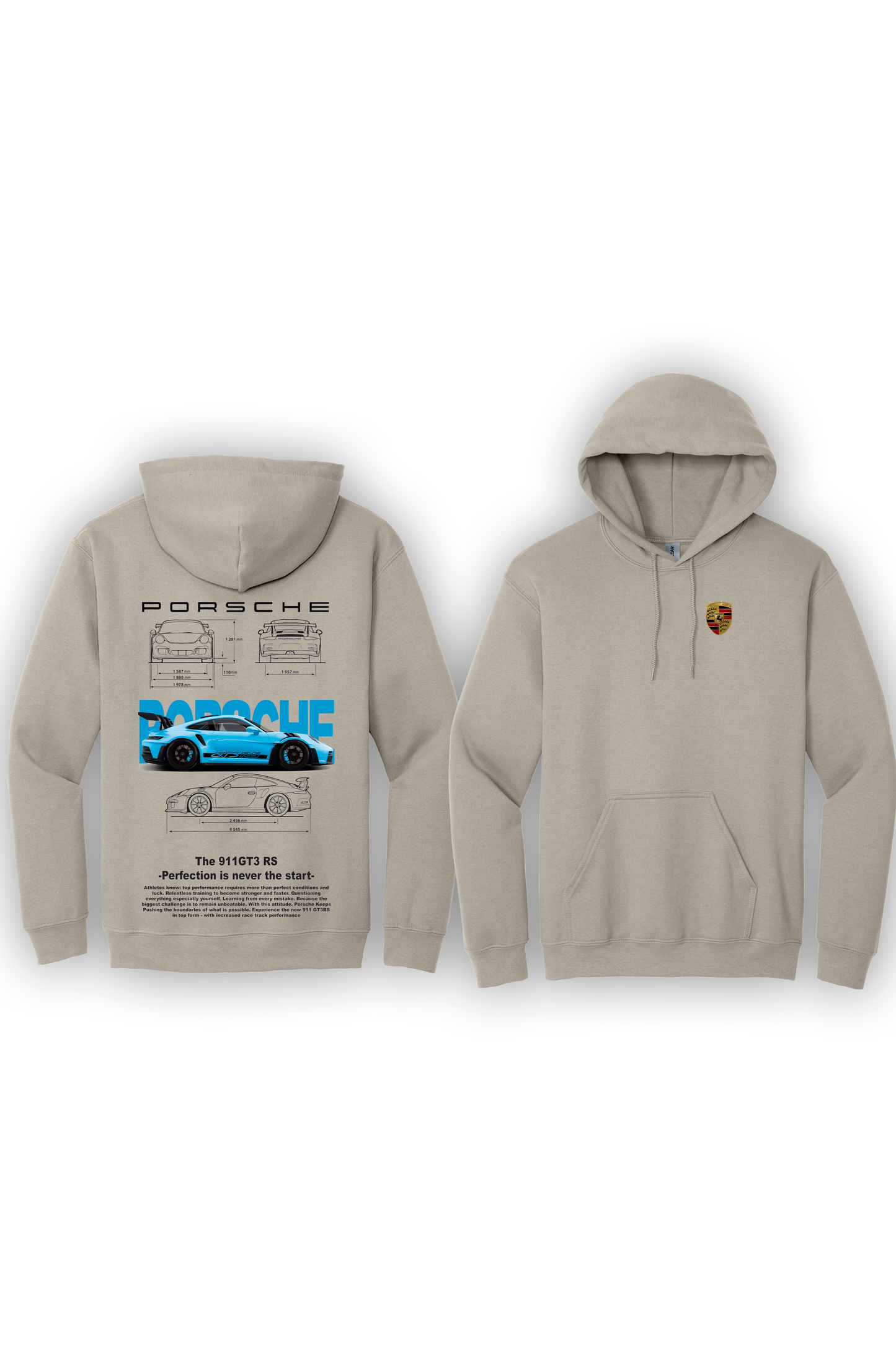 Hoodie Porsche 911 GT3RS Bleu