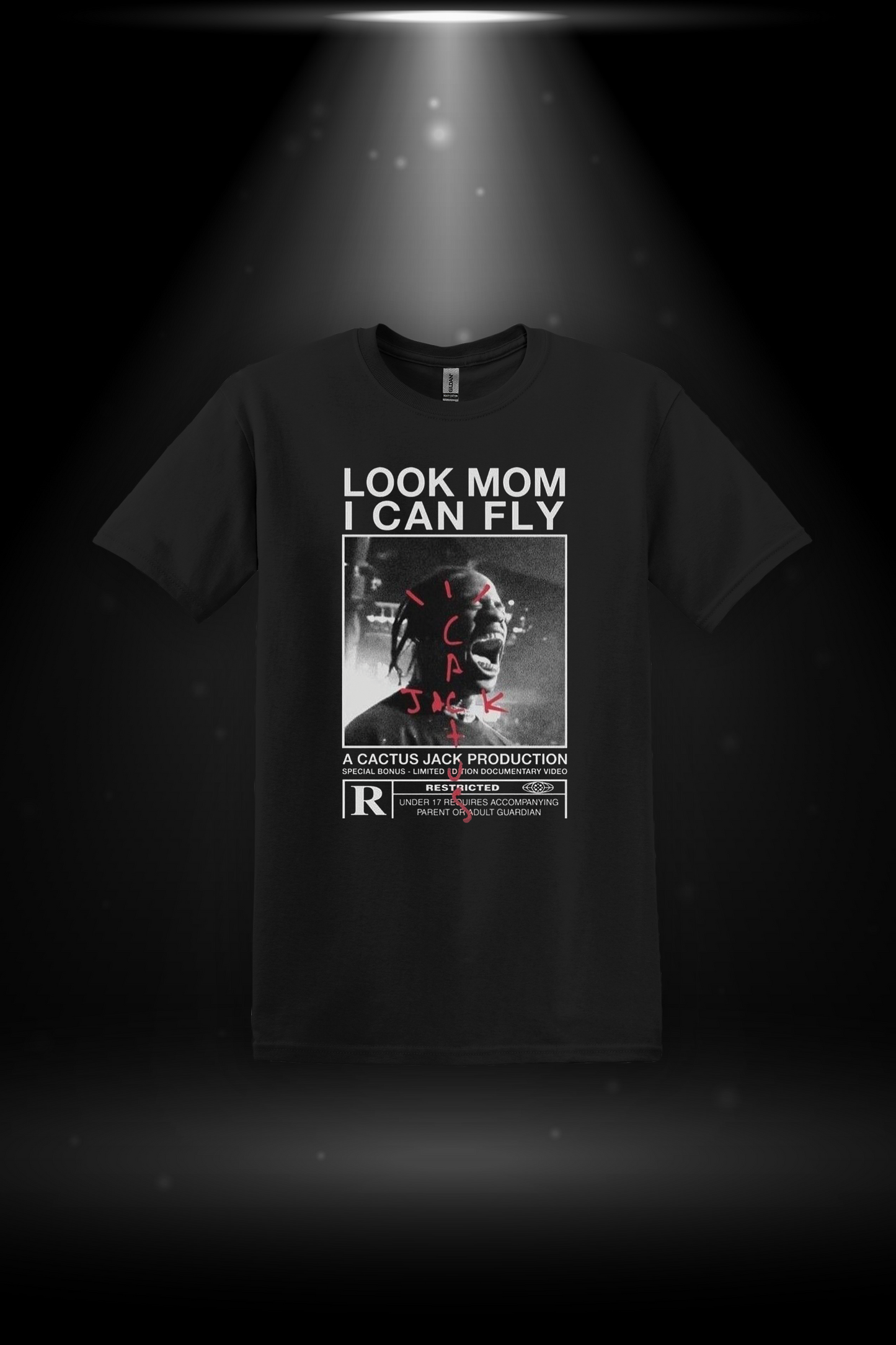 T-Shirt Travis Scott Look Mom I Can Fly