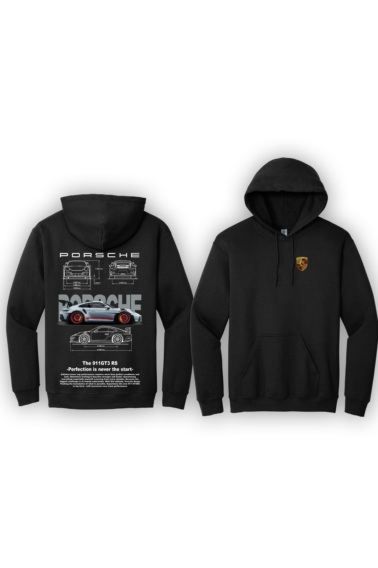 Hoodie Porsche 911 GT3RS Argent