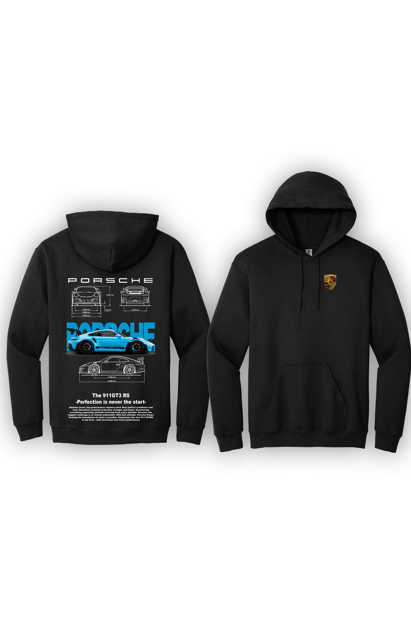 Hoodie Porsche 911 GT3RS Bleu