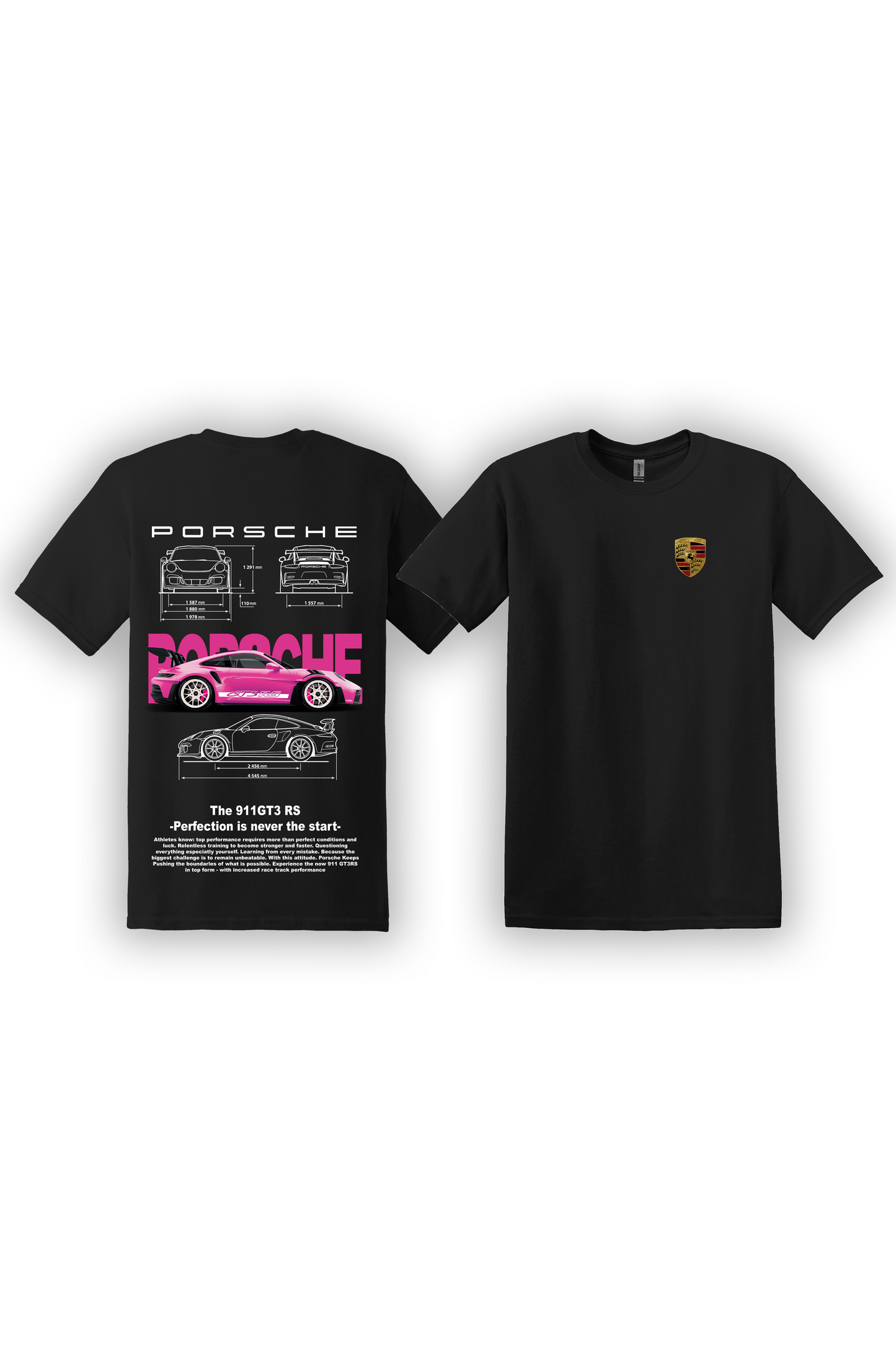 T-Shirt Porsche 991 GT3RS Rose