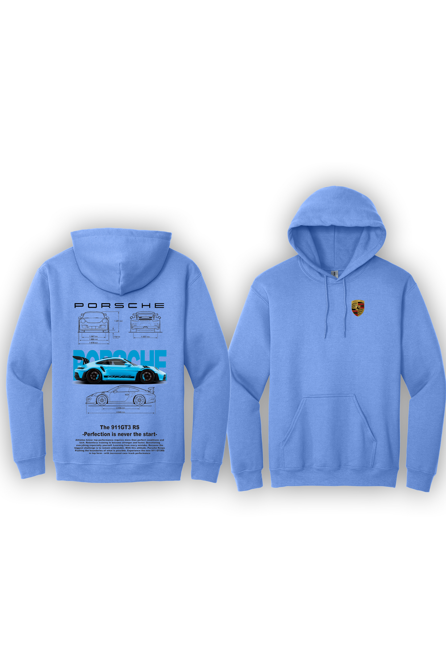 Hoodie Porsche 911 GT3RS Bleu