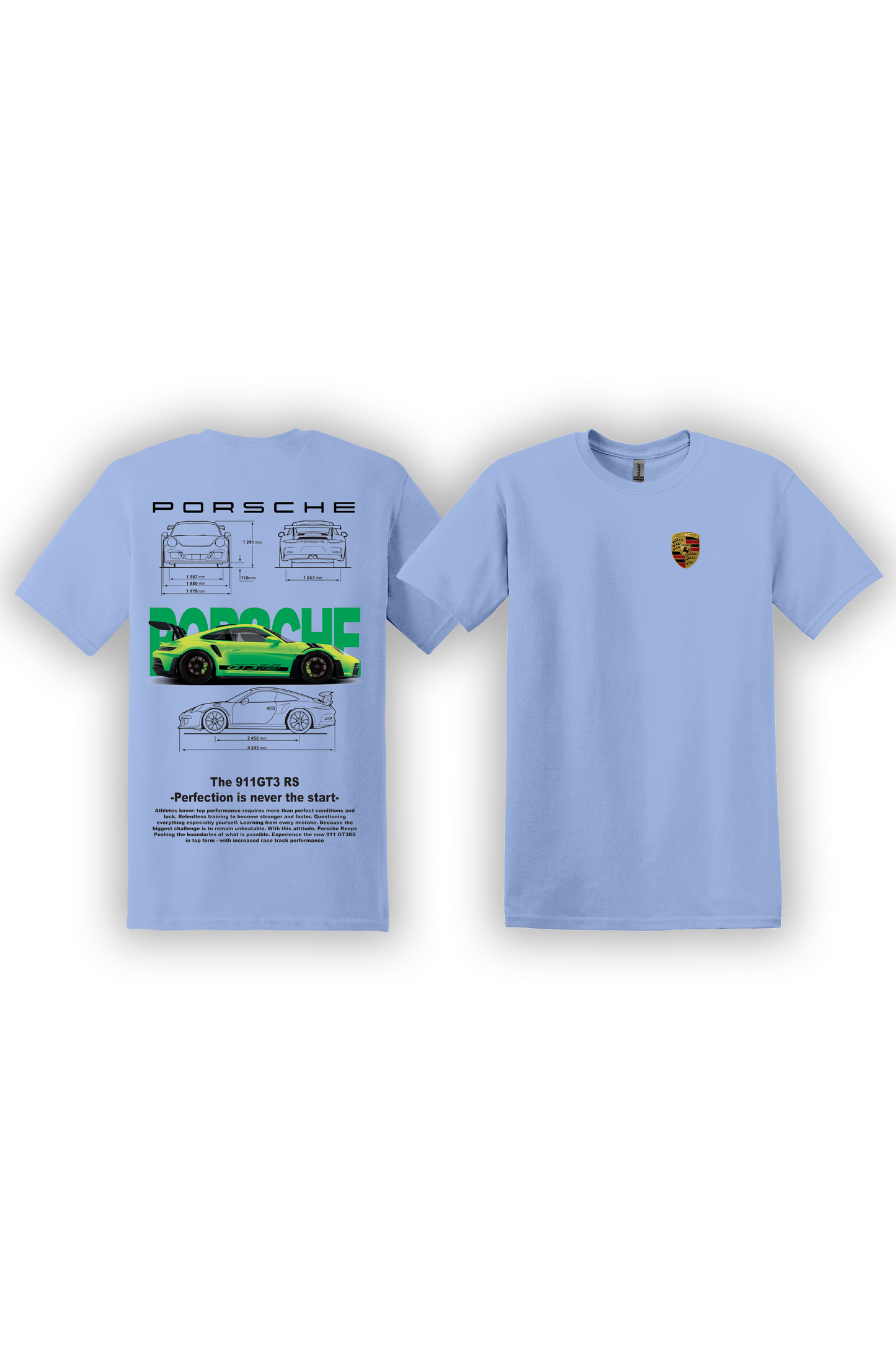 T-Shirt Porsche 991 GT3RS Vert