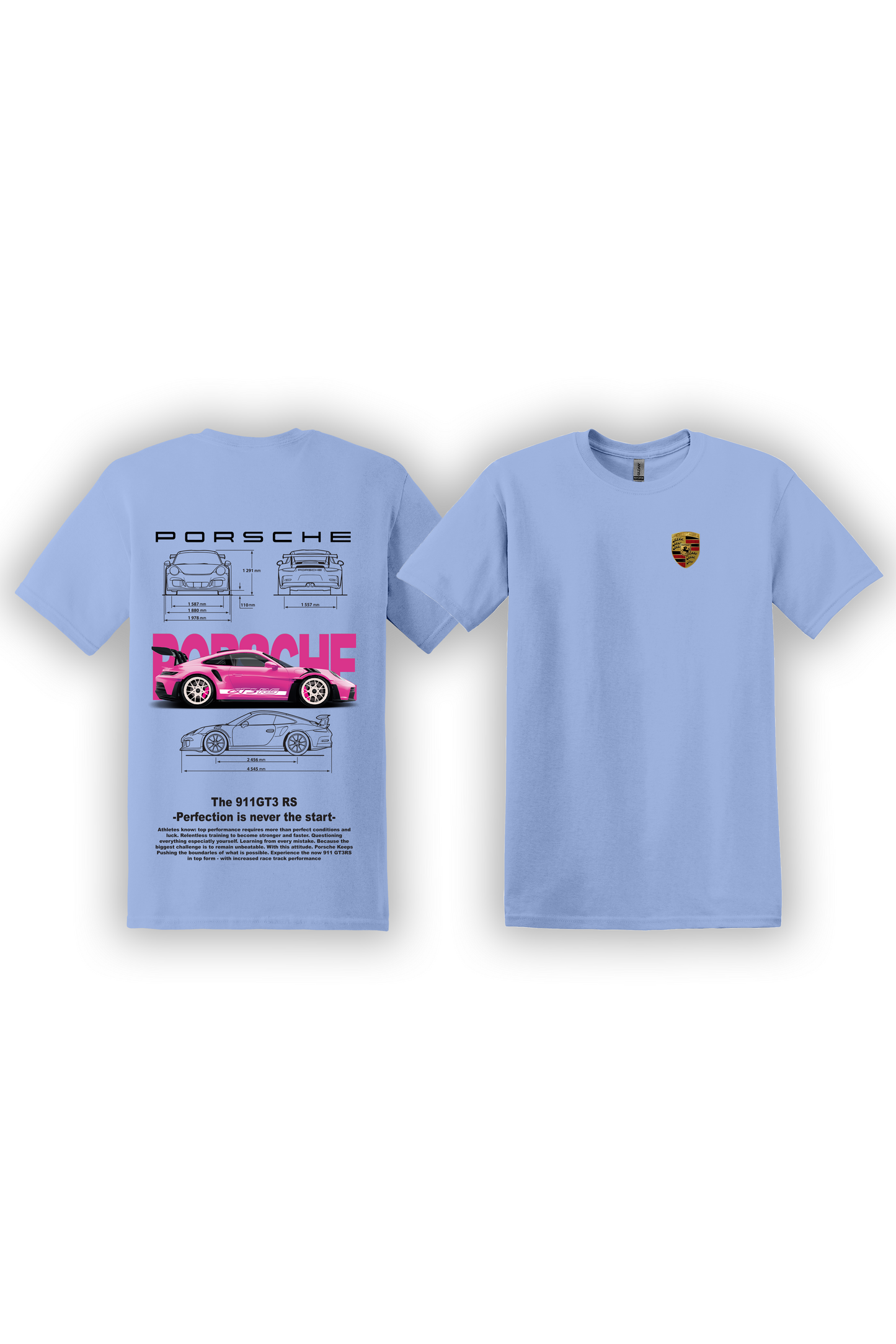 T-Shirt Porsche 991 GT3RS Rose