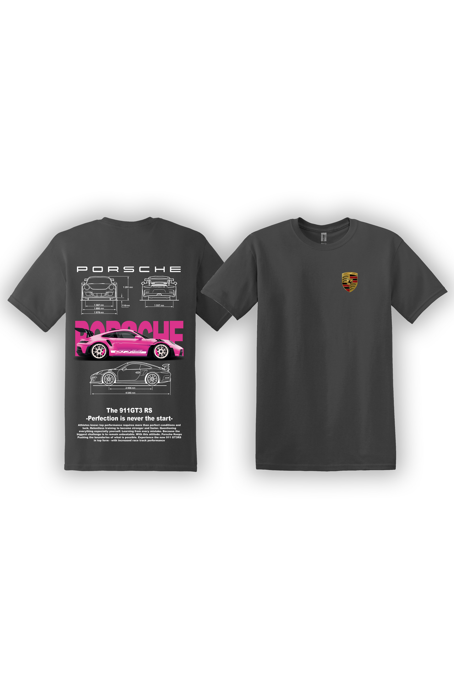 T-Shirt Porsche 991 GT3RS Rose