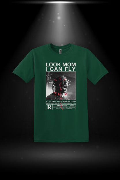 T-Shirt Travis Scott Look Mom I Can Fly