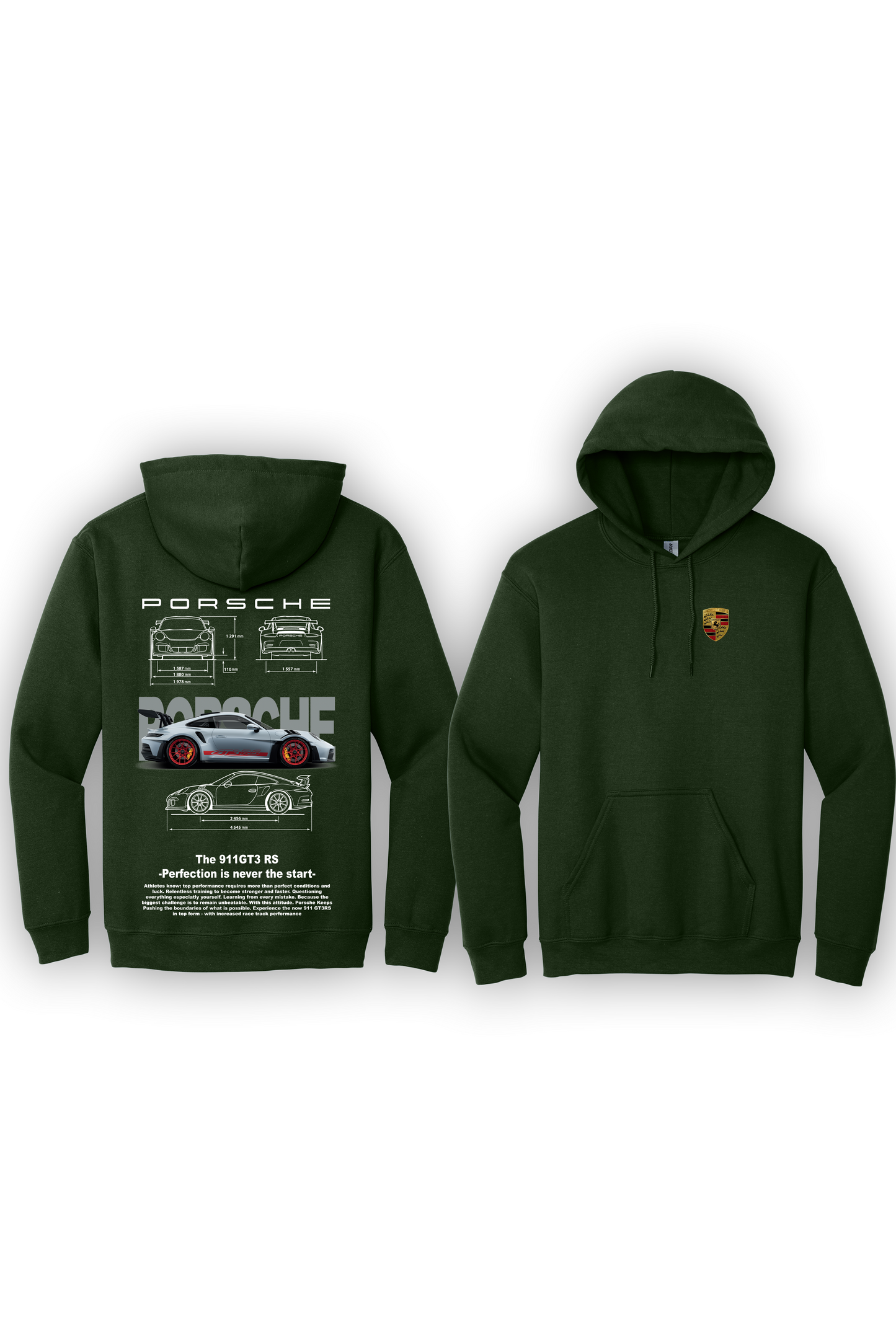 Hoodie Porsche 911 GT3RS Argent