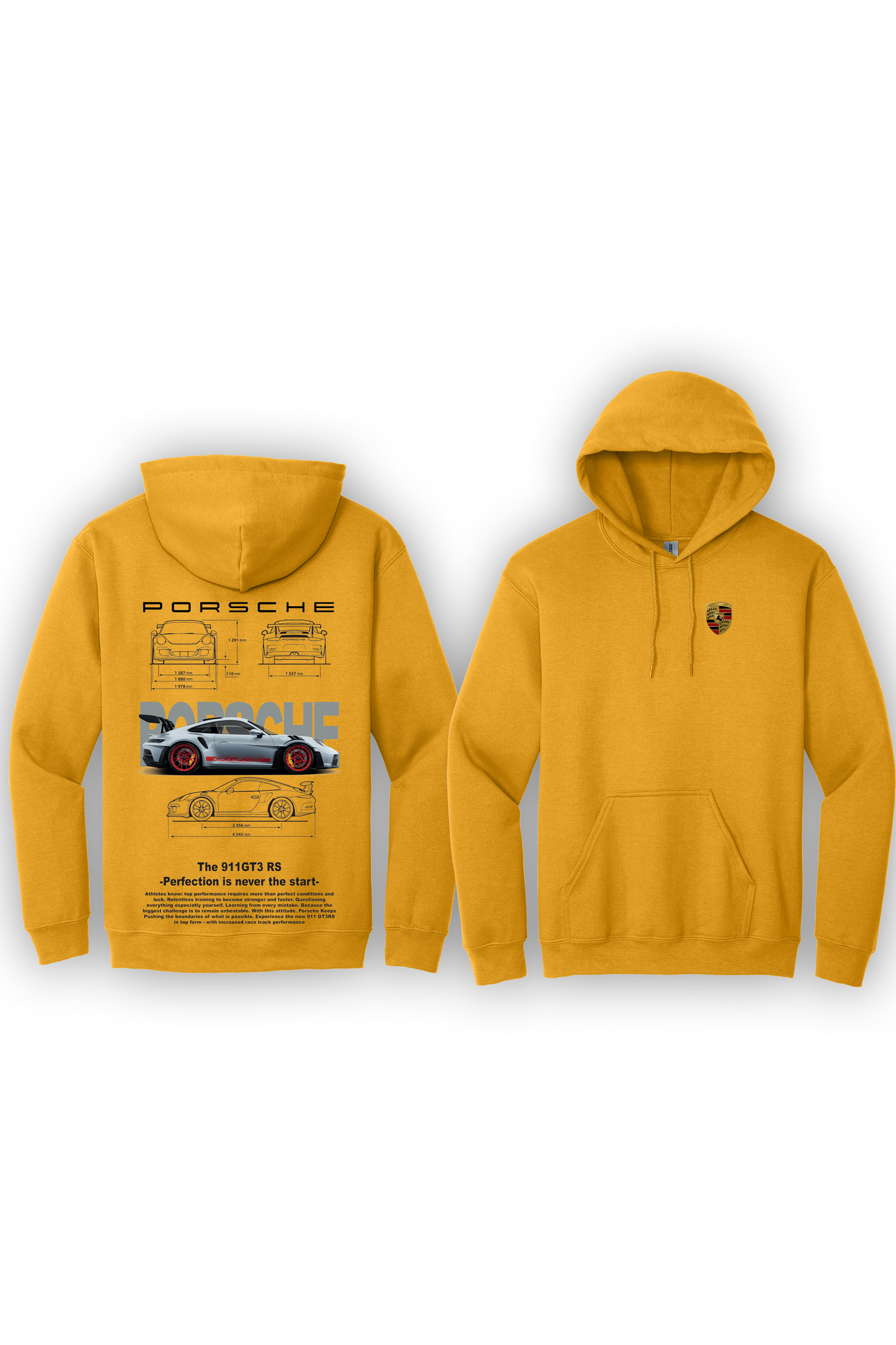 Hoodie Porsche 911 GT3RS Argent