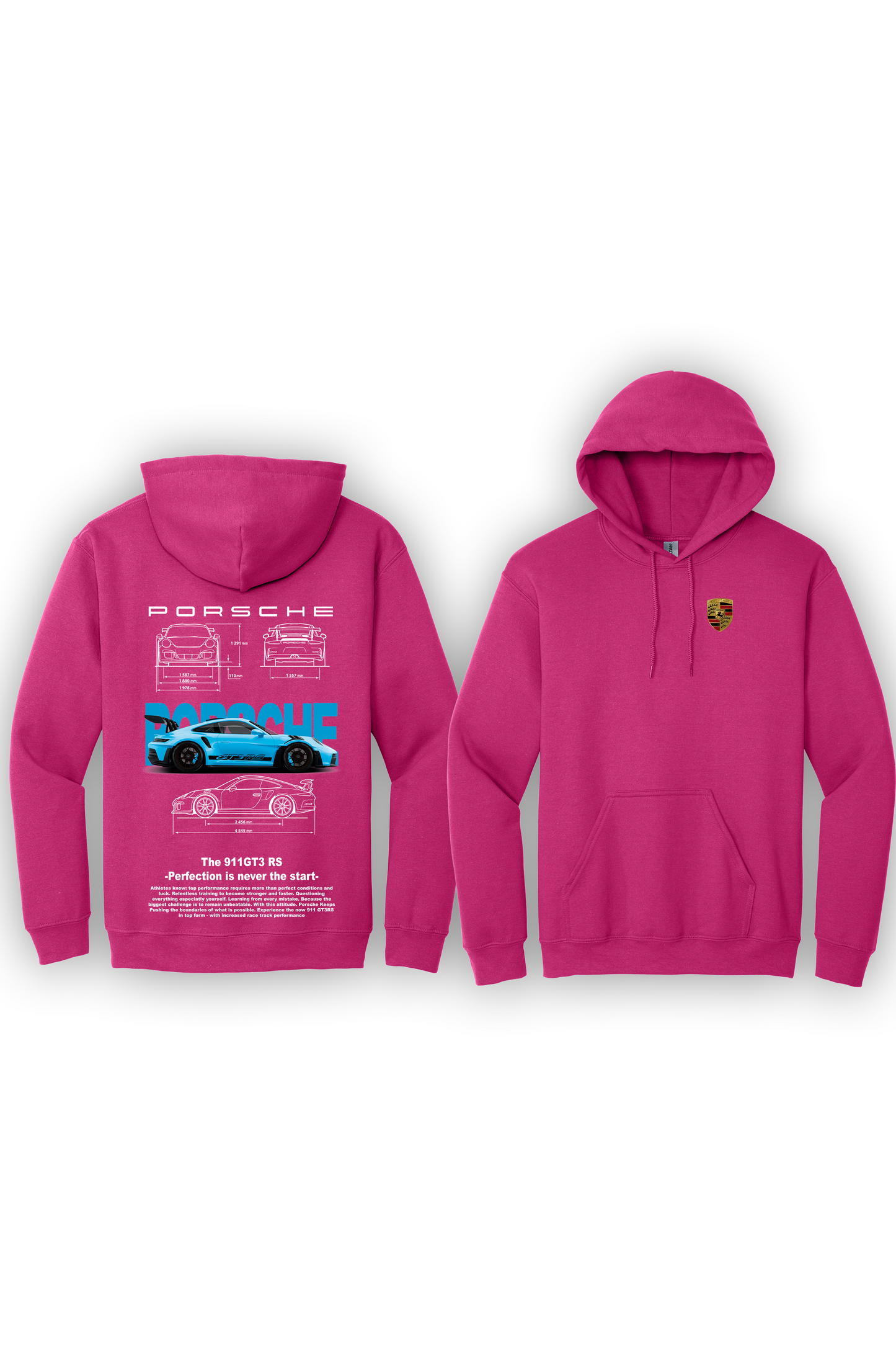 Hoodie Porsche 911 GT3RS Bleu