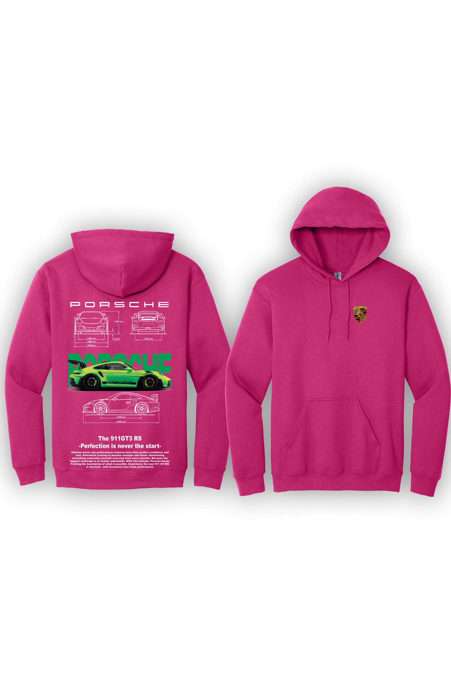 Hoodie Porsche 911 GT3RS Vert