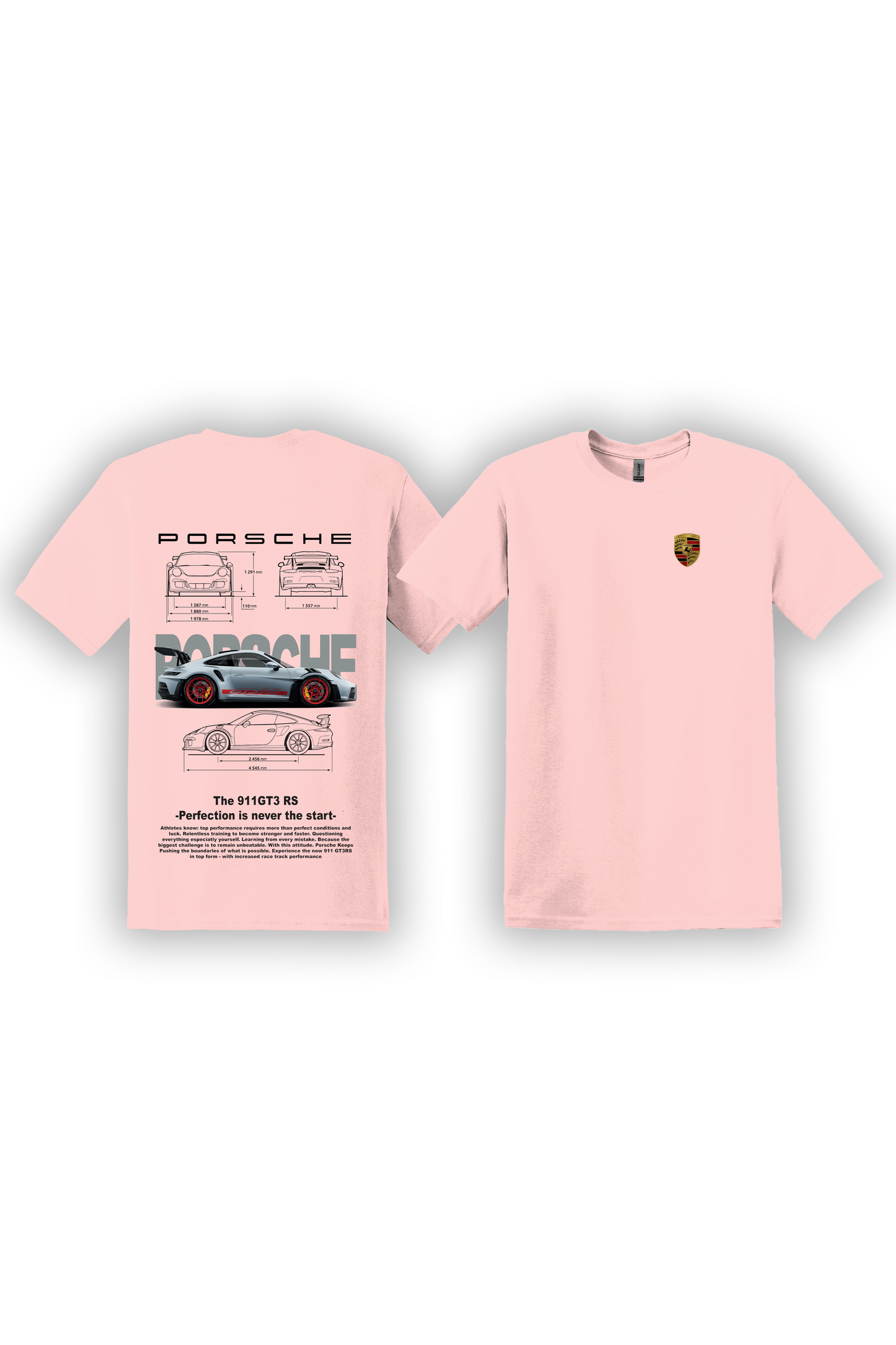 T-Shirt Porsche 991 GT3RS Argent