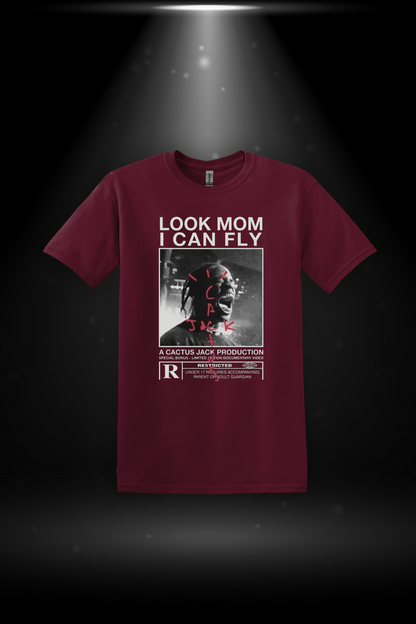 T-Shirt Travis Scott Look Mom I Can Fly