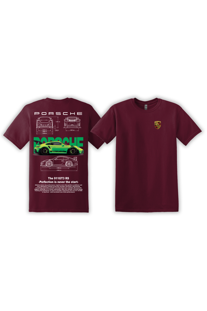 T-Shirt Porsche 991 GT3RS Vert