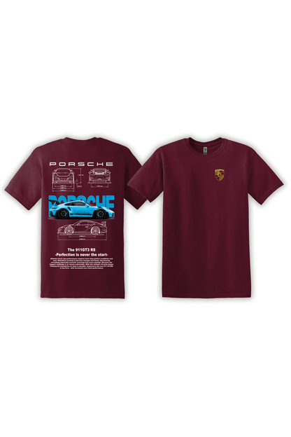 T-Shirt Porsche 991 GT3RS Blue