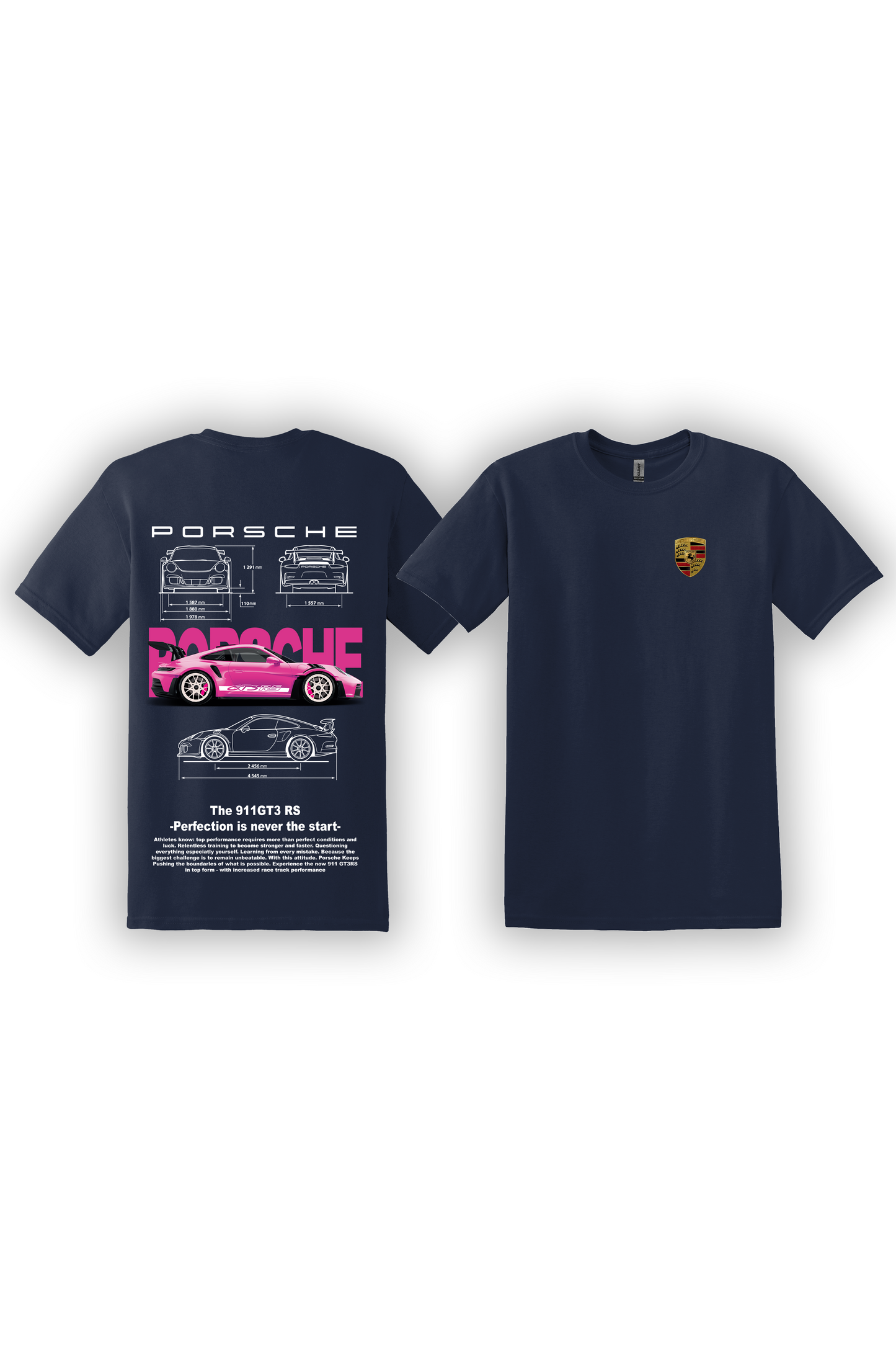 T-Shirt Porsche 991 GT3RS Rose