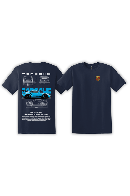 T-Shirt Porsche 991 GT3RS Blue