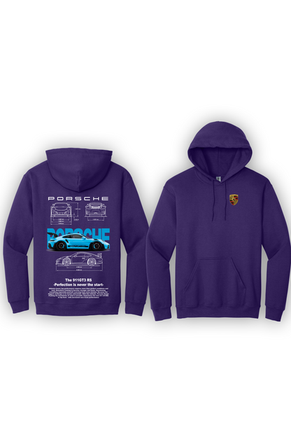 Hoodie Porsche 911 GT3RS Bleu