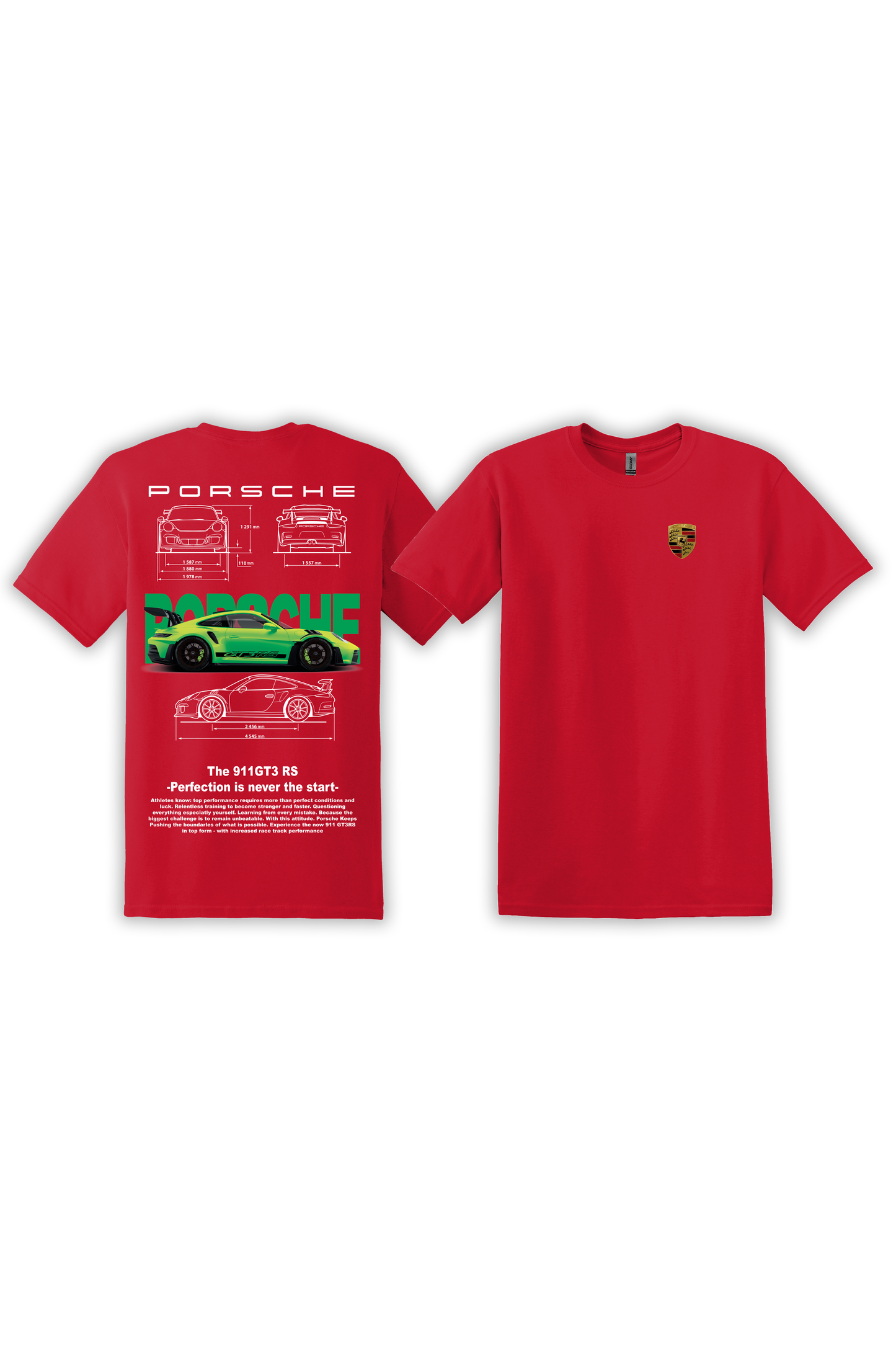 T-Shirt Porsche 991 GT3RS Vert