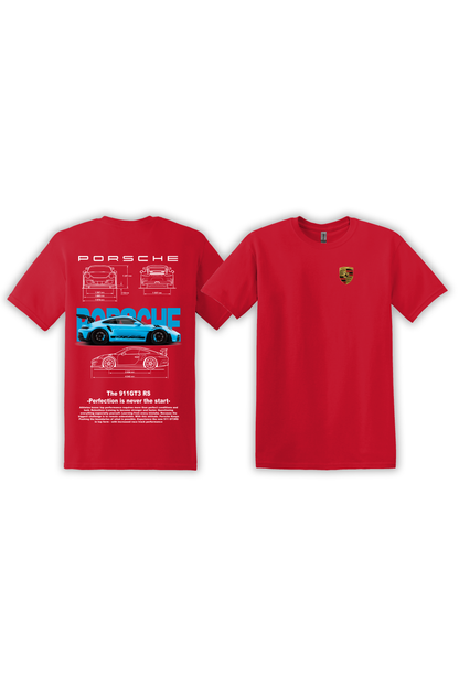 T-Shirt Porsche 991 GT3RS Blue