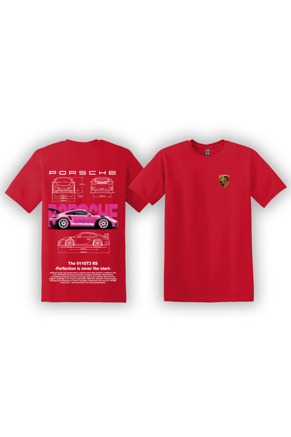 T-Shirt Porsche 991 GT3RS Rose