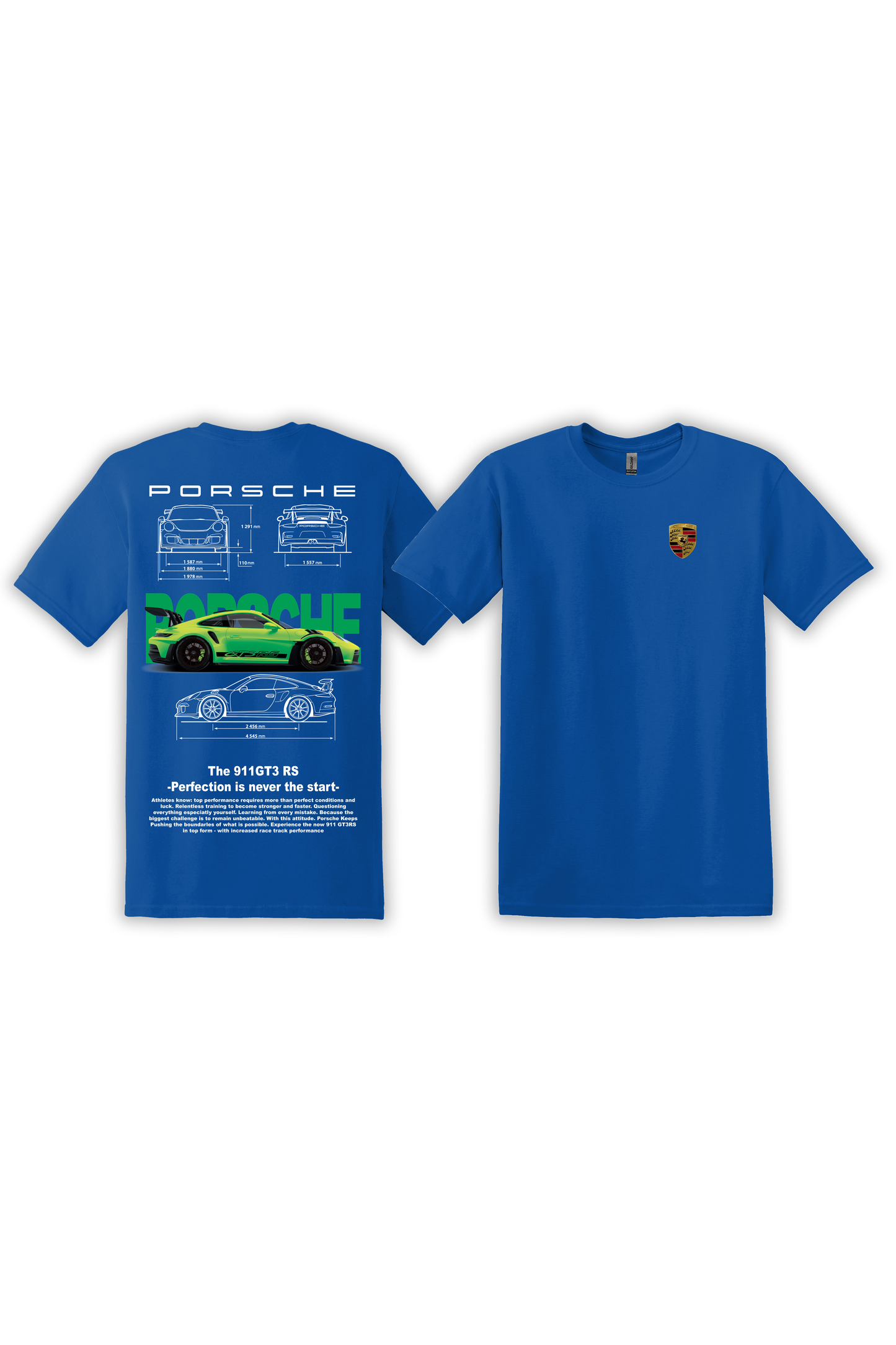 T-Shirt Porsche 991 GT3RS Vert