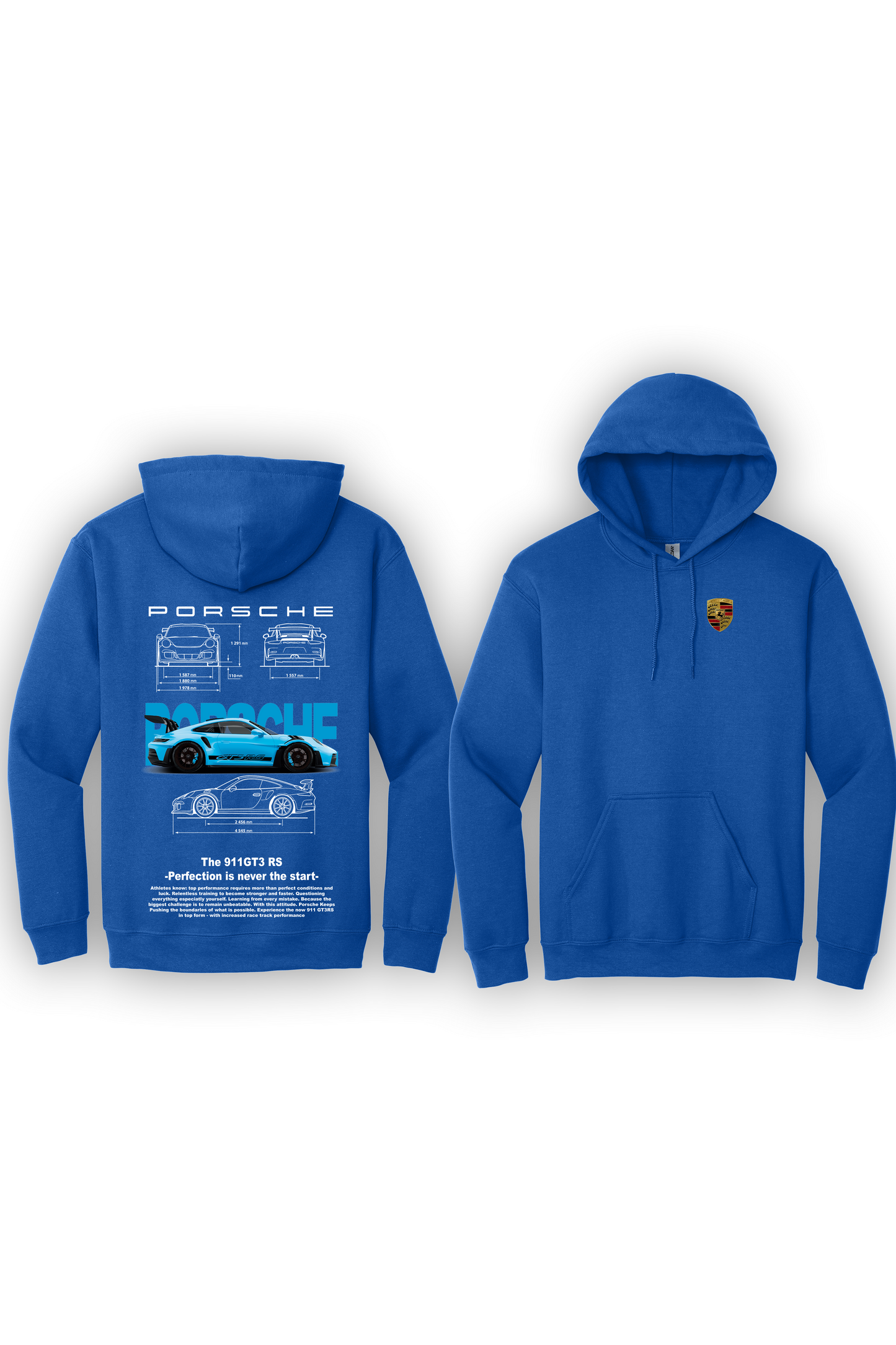 Hoodie Porsche 911 GT3RS Bleu