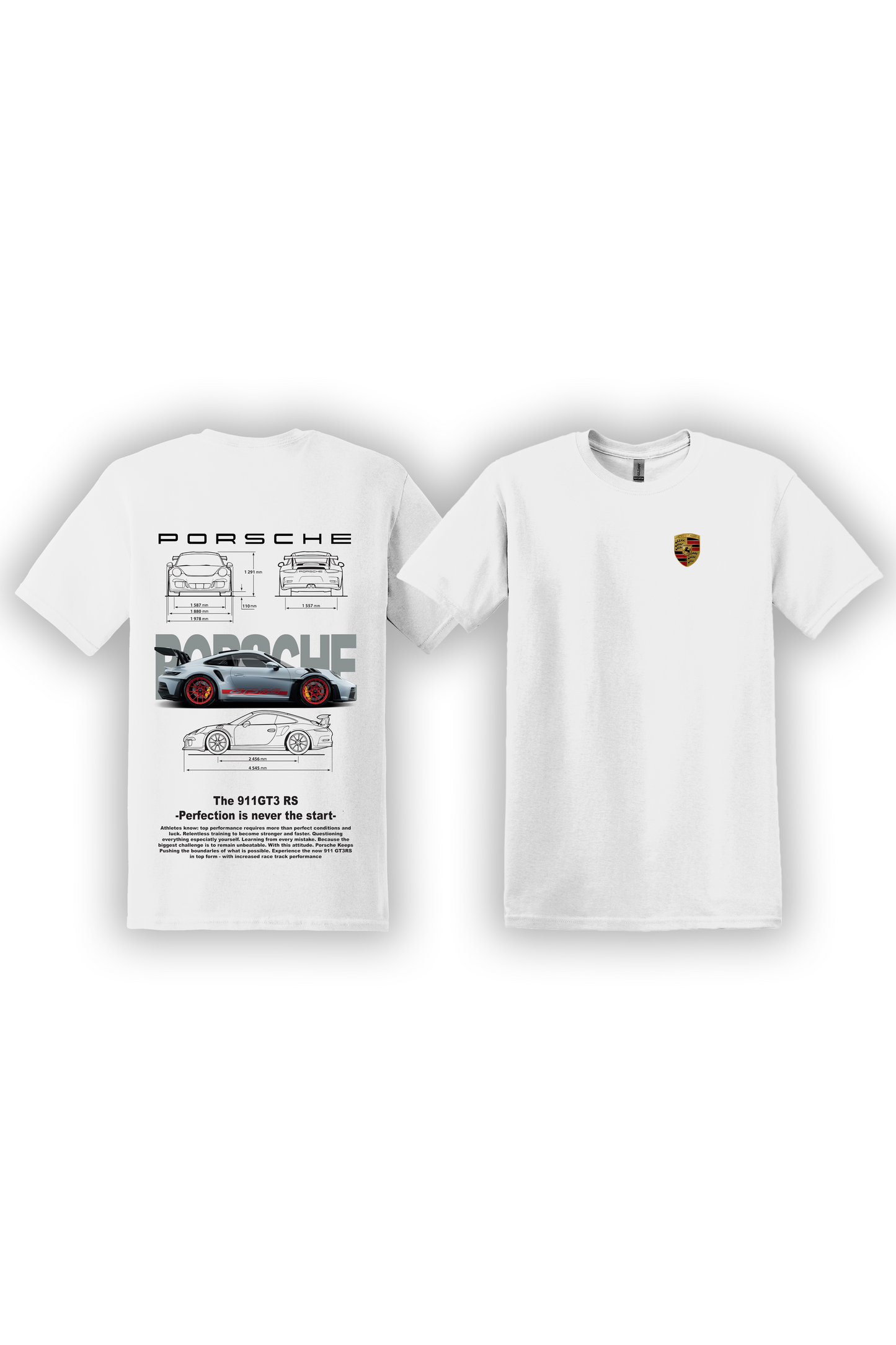 T-Shirt Porsche 991 GT3RS Argent