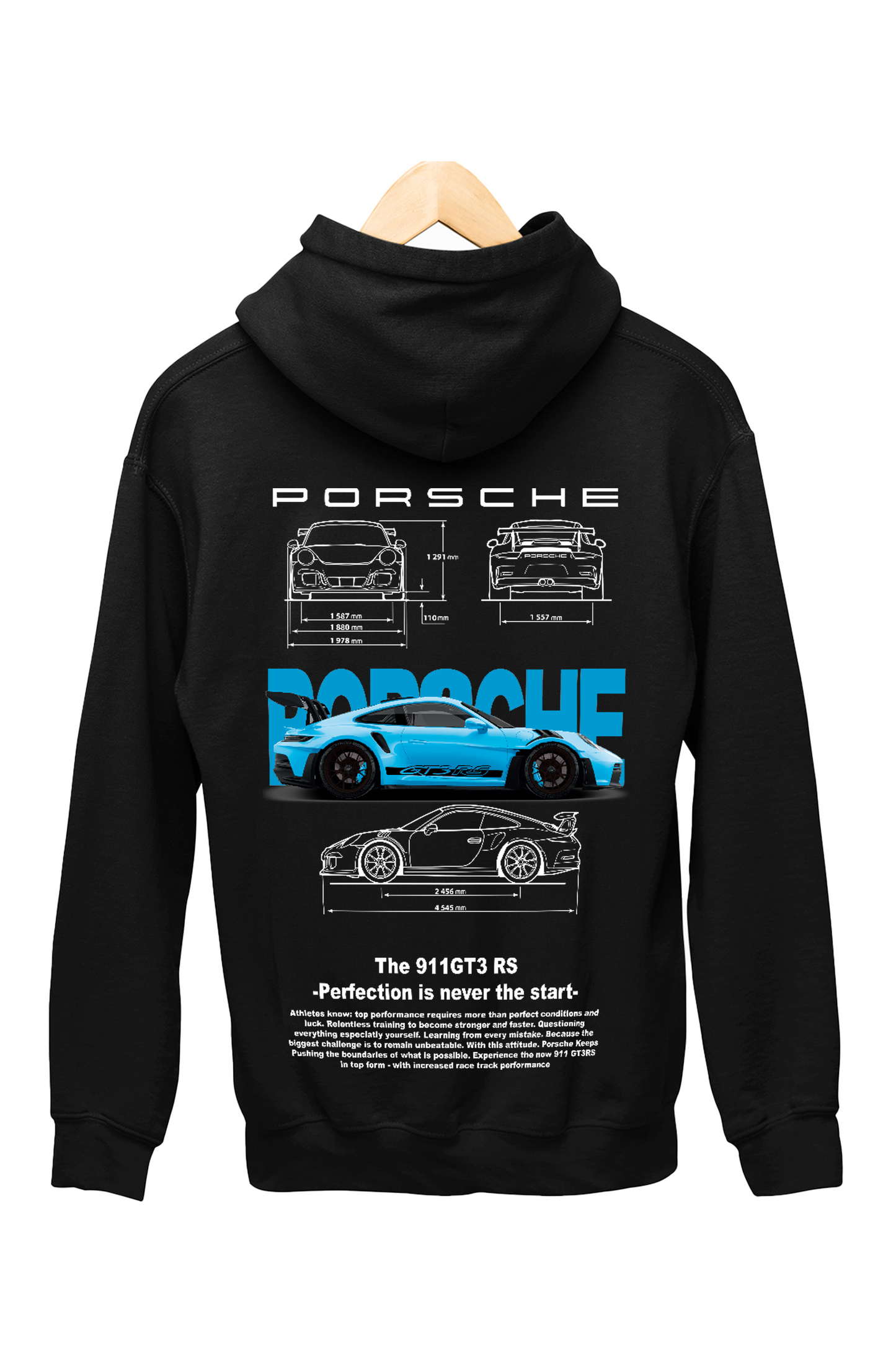 Hoodie Porsche 911 GT3RS Bleu